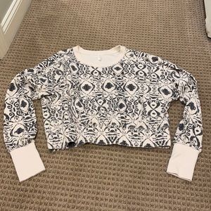 Free People movement oversized hood less sweatshirt!